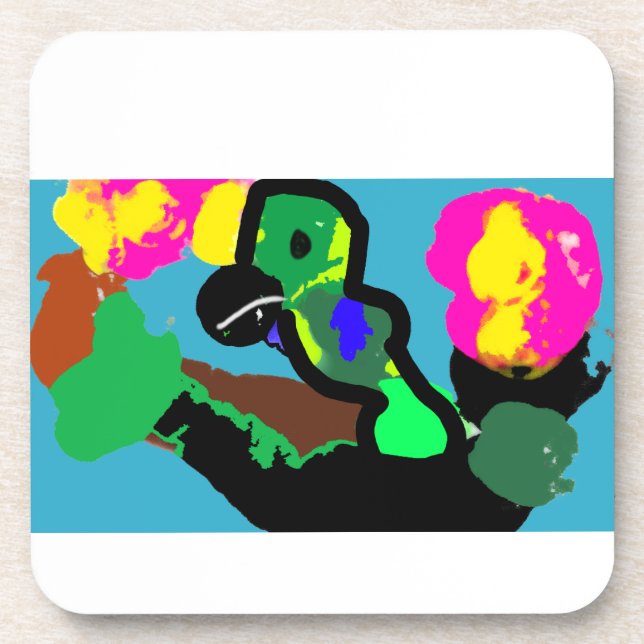 Porta-copo Felicidade de papagaio (Frente)