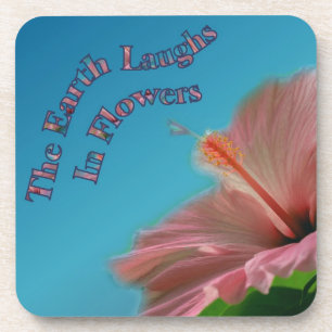 Porta-copo Felicidade Hibiscus Flower Inspirational Porta cop