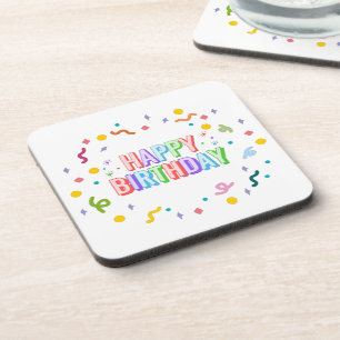 Porta-copo Feliz Aniversário