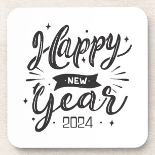 Porta-copo Feliz ano novo 2024 