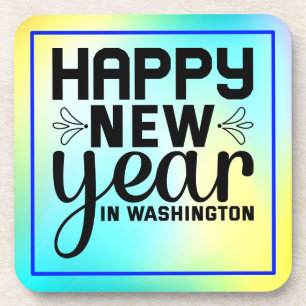 Porta-copo Feliz Ano Novo em Washington-54688