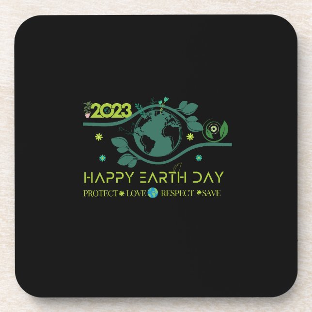 Porta-copo Feliz Dia da Terra (Frente)