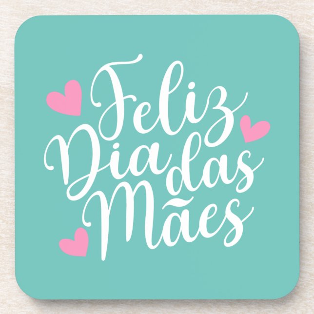 Porta-copo Feliz Dia Das Mães Dia de as mães Feliz | PORTA CO (Frente)