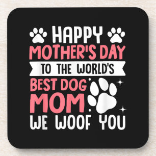 Porta-copo Feliz Dia de as mães Para O Melhor Cachorro Mãe
