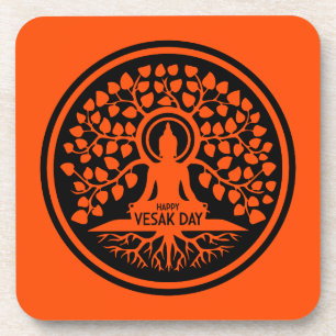 Porta-copo Feliz Dia do Vesak