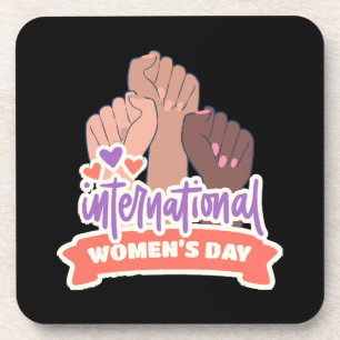 Porta-copo Feliz Dia Internacional da Mulher