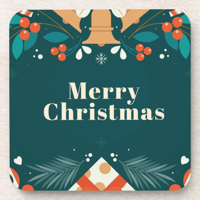 Porta-copo Feliz e Na moda Brilhante Ano Novo (Frente)