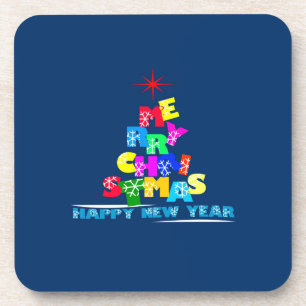 Porta-copo Feliz Feliz ano novo de Natal