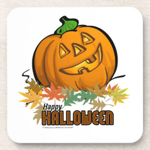 Porta-copo Feliz Halloween Pumpkin