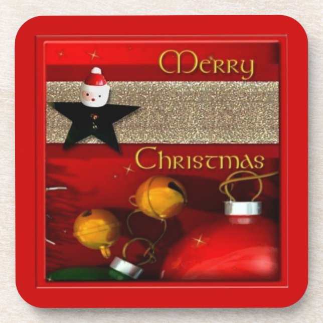 Porta-copo Feliz Natal (Frente)