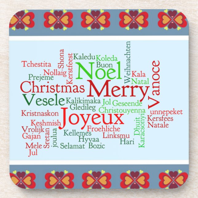 Porta-copo Feliz Natal (Frente)
