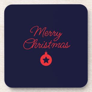 Porta-copo Feliz Natal Black Rock Blue Clássico Único