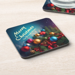 Porta-copo Feliz Natal Personalizar Texto