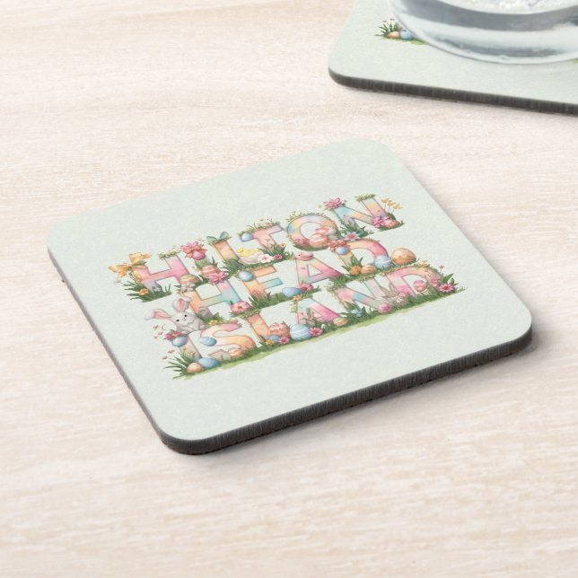 Porta-copo Feliz Páscoa da Ilha de Hilton Head (Left Side)