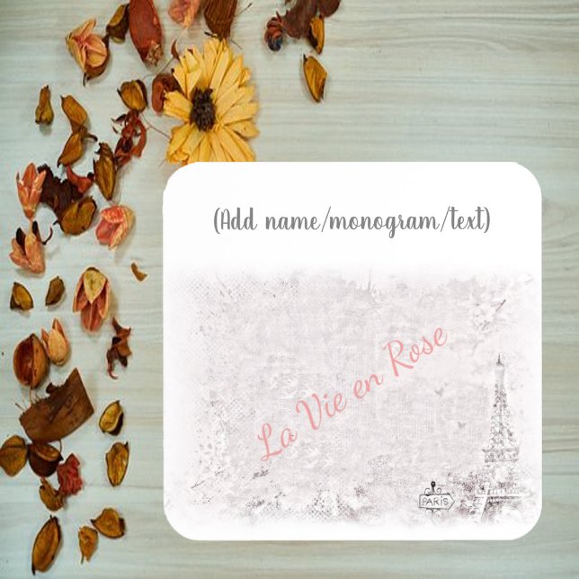 Porta-copo Feminine Paris La Vie En Rosa (Criador carregado)