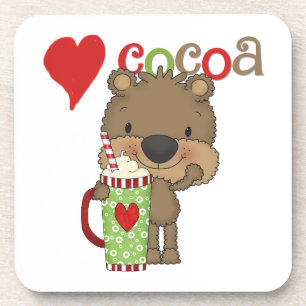 Porta-copo Feriado do amor do cacau do urso