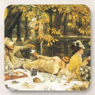 Porta-copo Feriado, o Piquenique por James Tissot, Arte Vitor