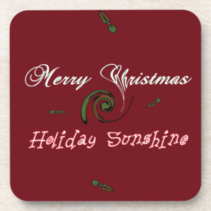 Porta-copo Feriado Vermelho Feriado de Natal Desejo Sol.png