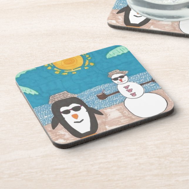 Porta-copo Férias de Natal (Left Side)