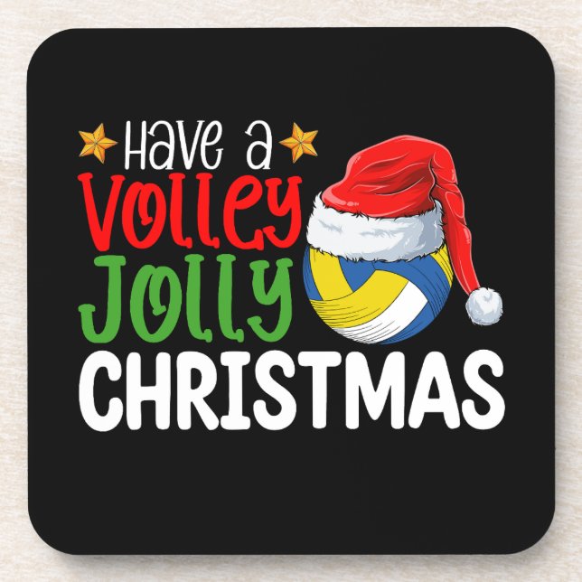Porta-copo Férias de Volley Jolly no Natal (Frente)