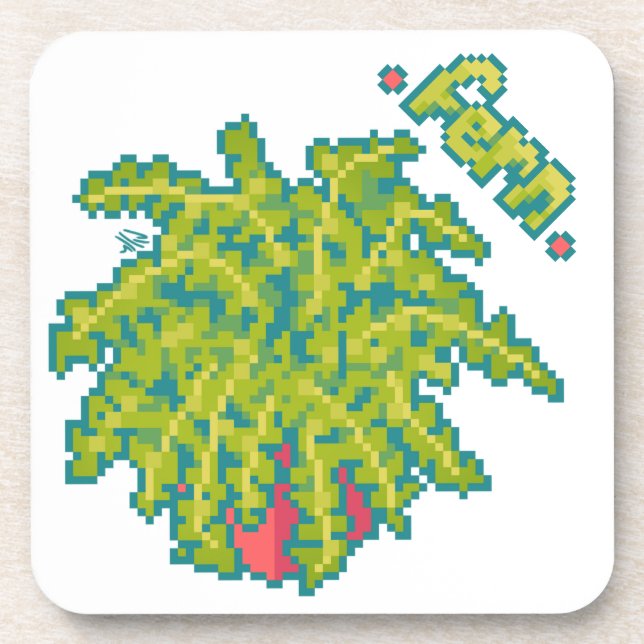 Porta-copo Fern, varen Pixelart, Pixel Art (Frente)