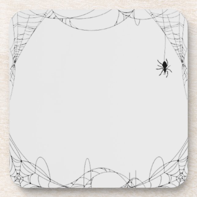 Porta-copo Festa de Design do Halloween Cobwebs (Frente)
