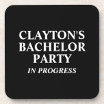 Porta-copo Festa de Solteiro Personalizada em Andamento<br><div class="desc">Prepare-se para celebrar com nossos “Festa de Solteiro em Andamento - Porta-Copos”! Deixe todos saberem que a festa começou e prepare-se para pintar a cidade à moda da festa de solteiro. Compre estes porta-copos hoje e faça da última farra do noivo antes do anel uma noite inesquecível!</div>