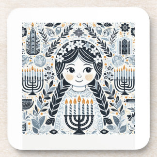 Porta-copo Festival das Luzes: Hanukkah Sameach Adesivos 