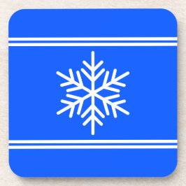 Porta-copo Festivo Real Blue Racing Stripes Snowflake