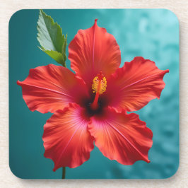 Porta-copo Fiery Crimson Hibiscus