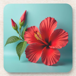 Porta-copo Fiery Crimson Hibiscus