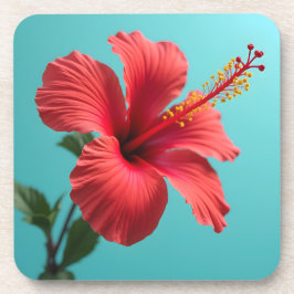 Porta-copo Fiery Red Hibiscus
