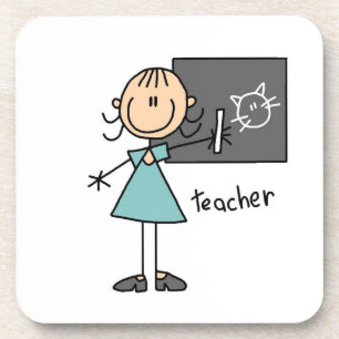 Porta-copo Figura de Professor em Stick Figure