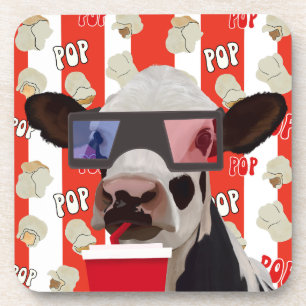 Porta-copo Filme divertido - Vaca retrorreflectora