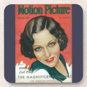 Porta-copo Filmes Fevereiro De 1931 cobrir Gloria Swanson