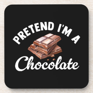 Porta-copo Fingir que sou uma barra de chocolate