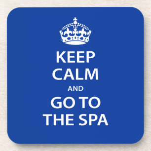 Porta-copo Fique calma e vá para o Spa