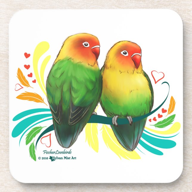 Porta-copo Fischer Lovebird (Frente)