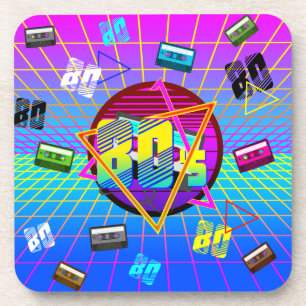 Porta-copo FITA DE CASSETE DA ESCOLA ANTIGA DE anos 80