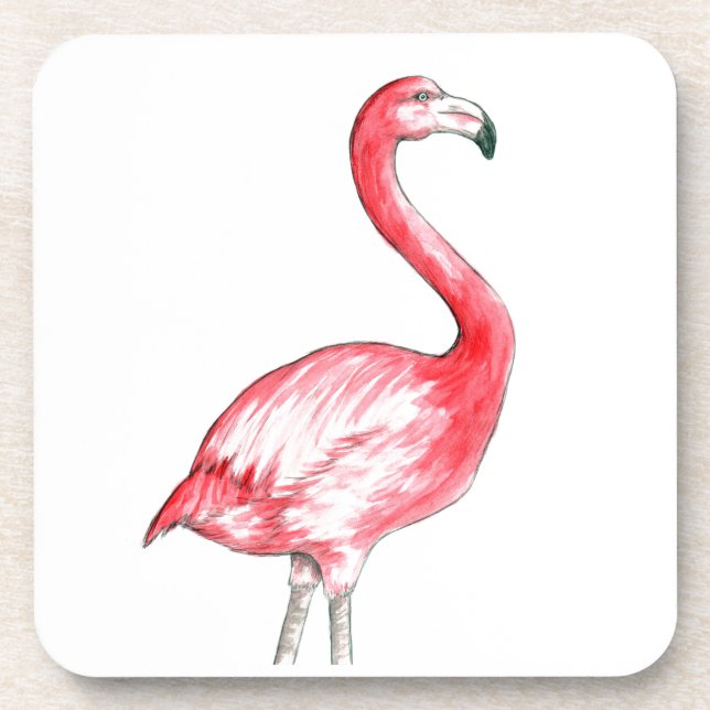 Porta-copo Flamingo Art (Frente)