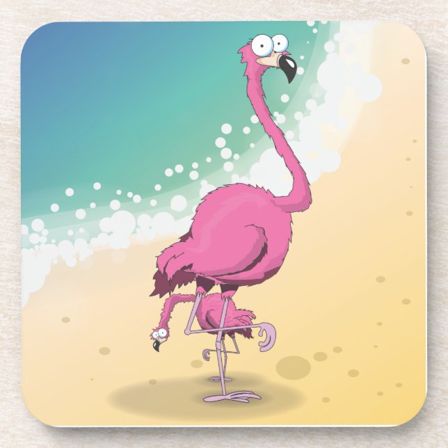 Porta-copo Flamingos (Frente)