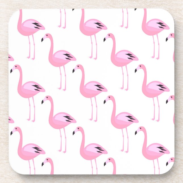 Porta-copo Flamingos cor-de-rosa 2 (Frente)
