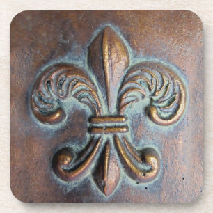 Porta-copo Fleur De Lis, Impresso De Olho De Cobre