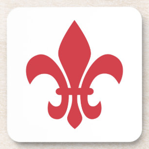 Porta-copo Fleur de Lys Vermelho