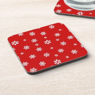 Porta-copo Flocos de neve (brancos) [Padrão de Natal]