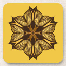 Flor Amarelo abstrato