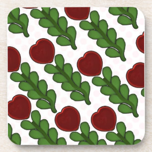 Porta-copo Flor Botânica de Coração Radiante