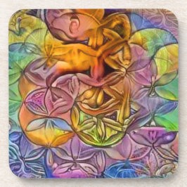 Porta-copo Flor da vida