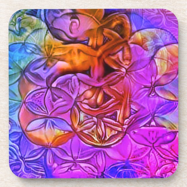 Porta-copo Flor da vida (Frente)