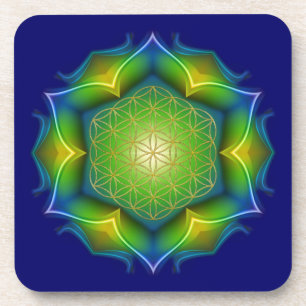 Porta-copo FLOR DA VIDA / Blume des Lebens - Mandala V